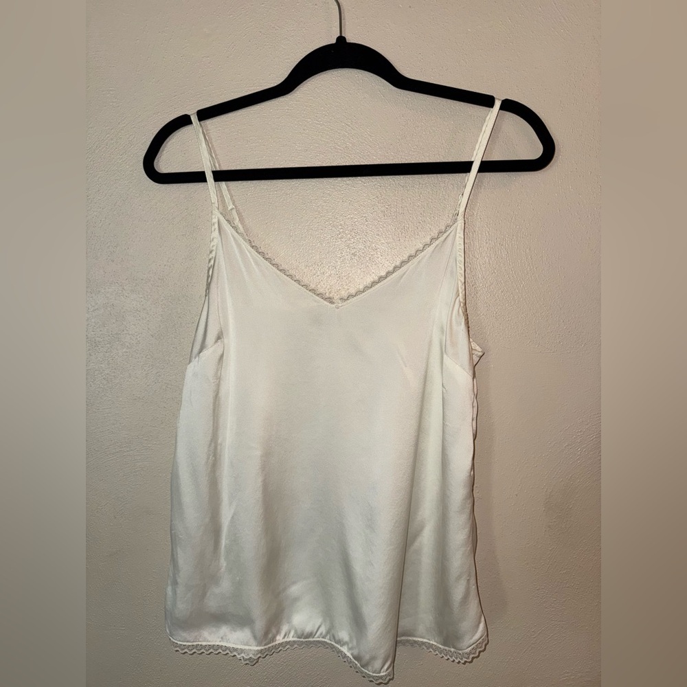 Anthropologie Lace Trim Cami Top